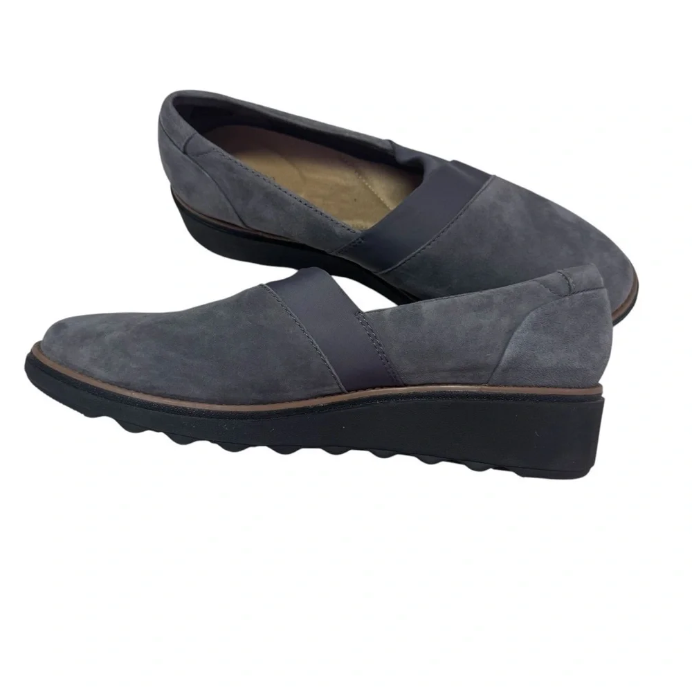 Clarks Blue Flats Minimalist Design